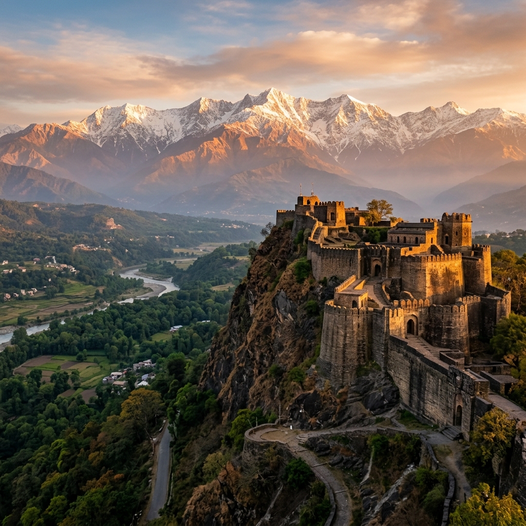 Majestic view of Himachal Pradesh mountains ideal for a tour package